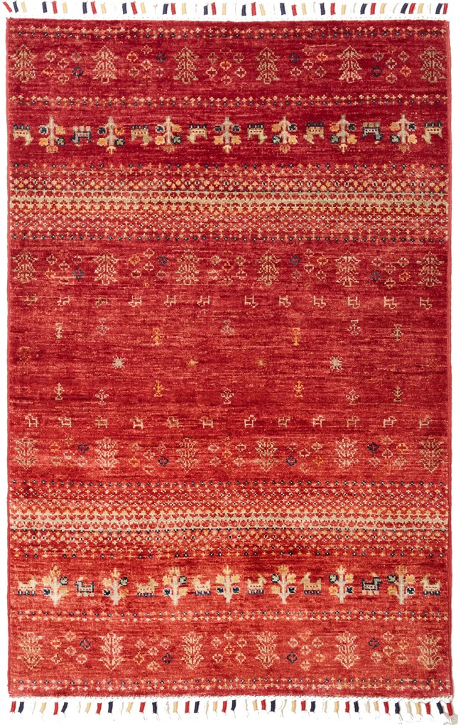 Gabbeh Tappeto orientale 80 x 120 Rosa (Pakistan) Tessuto A Mano