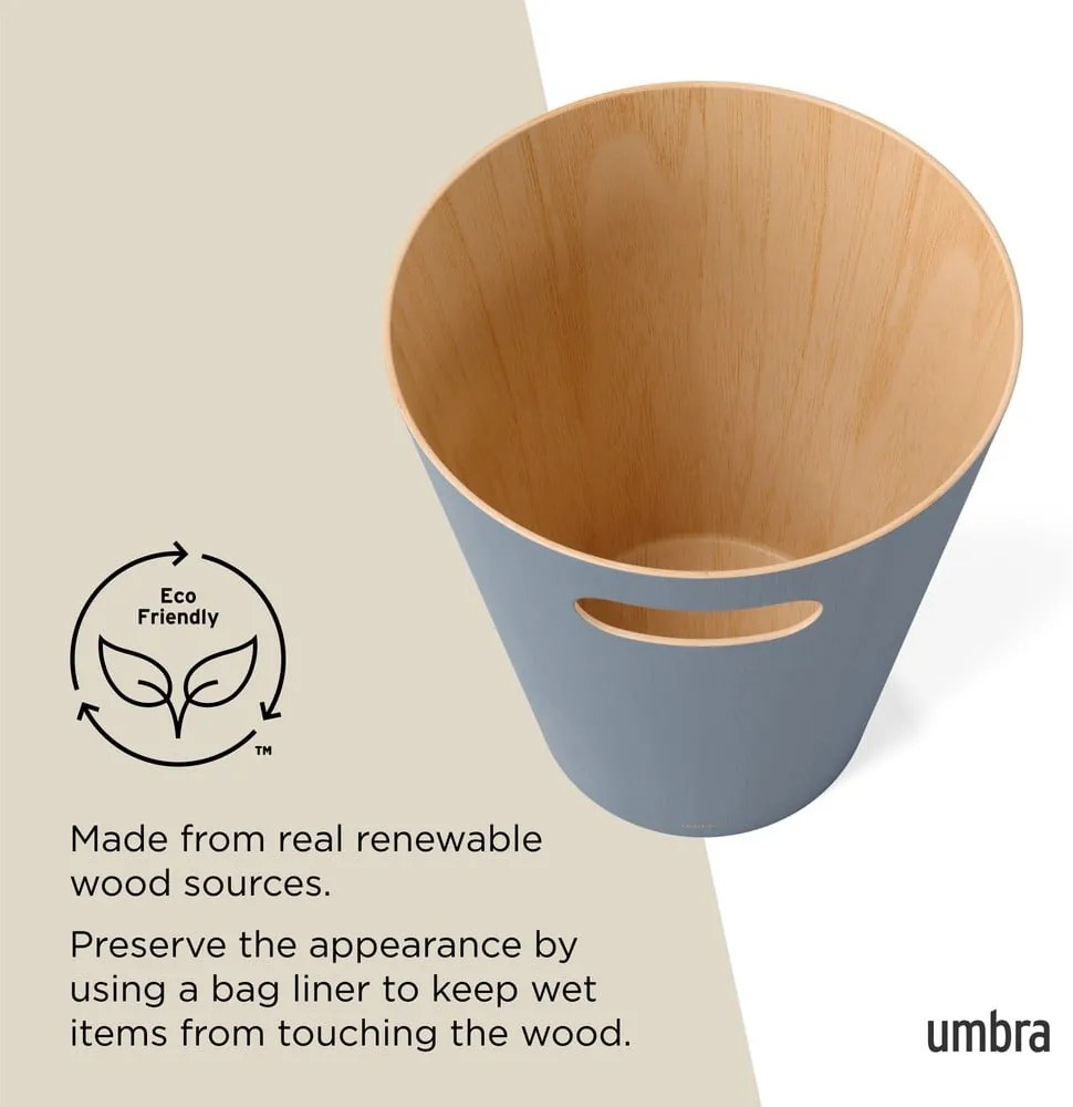Bidone blu 7,5 l Woodrow - Umbra