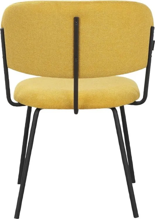 Set di sedie da pranzo gialle 2 pz Claudia - Støraa