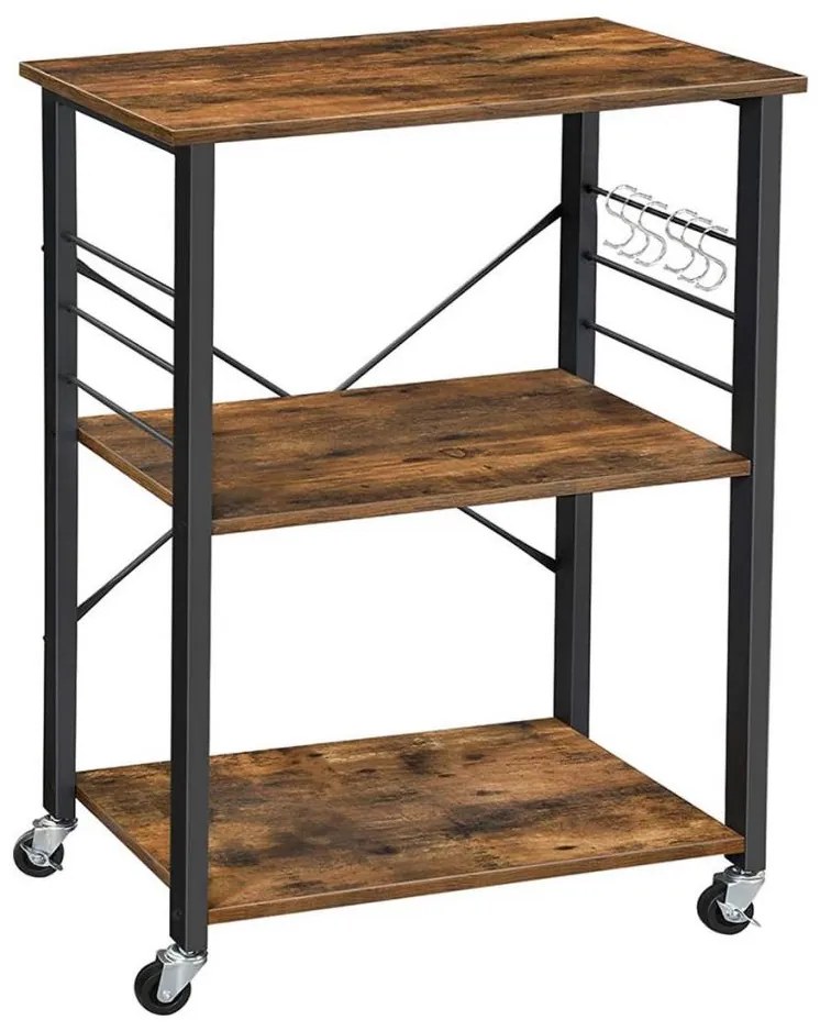 Tavolino da servizio MARGE marrone