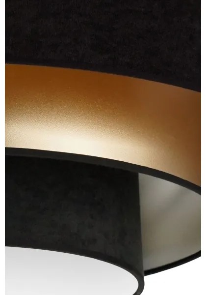 Duolla - Plafoniera LED LUNETA LED/26W/230V diametro 60 cm 4000K nero/oro