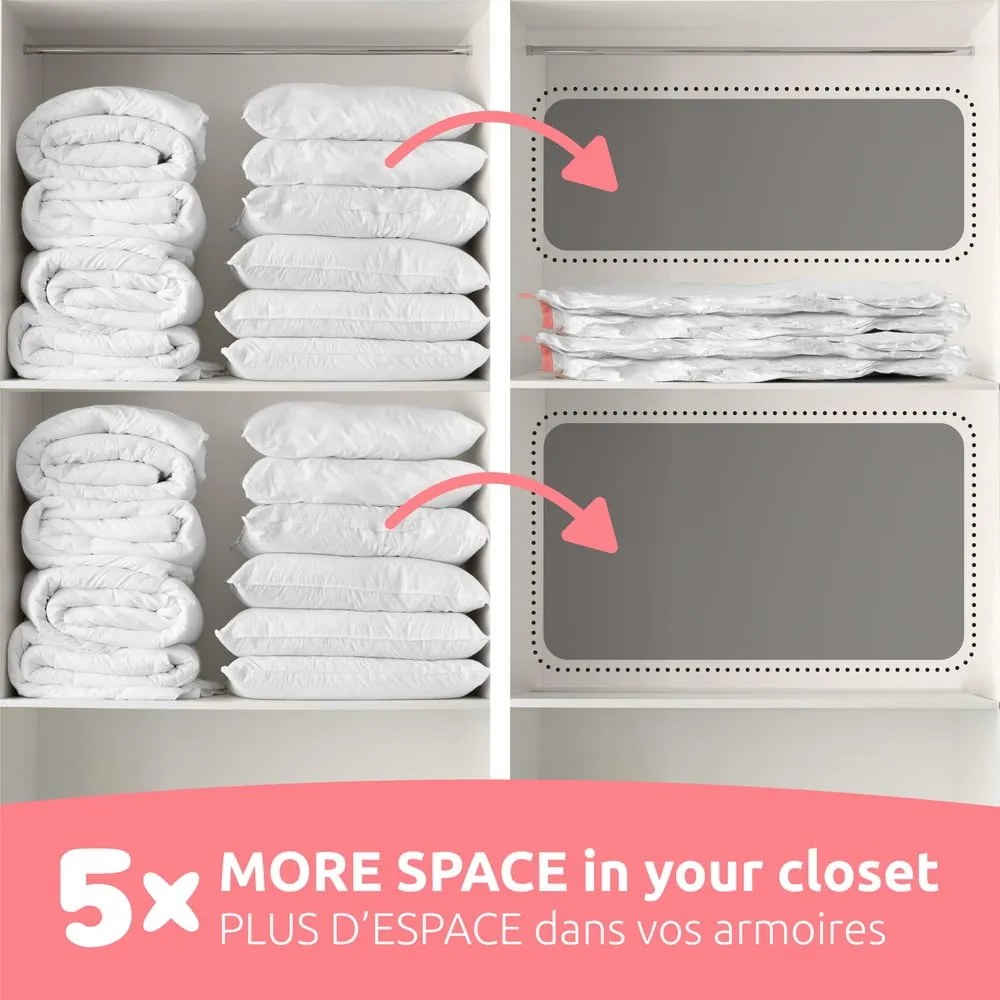 Sacchetti per il vuoto in set da 5 pezzi Vacuum XL - Compactor