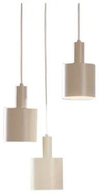 Ovelia 3 Round Lampada a Sospensione Beige - Lindby