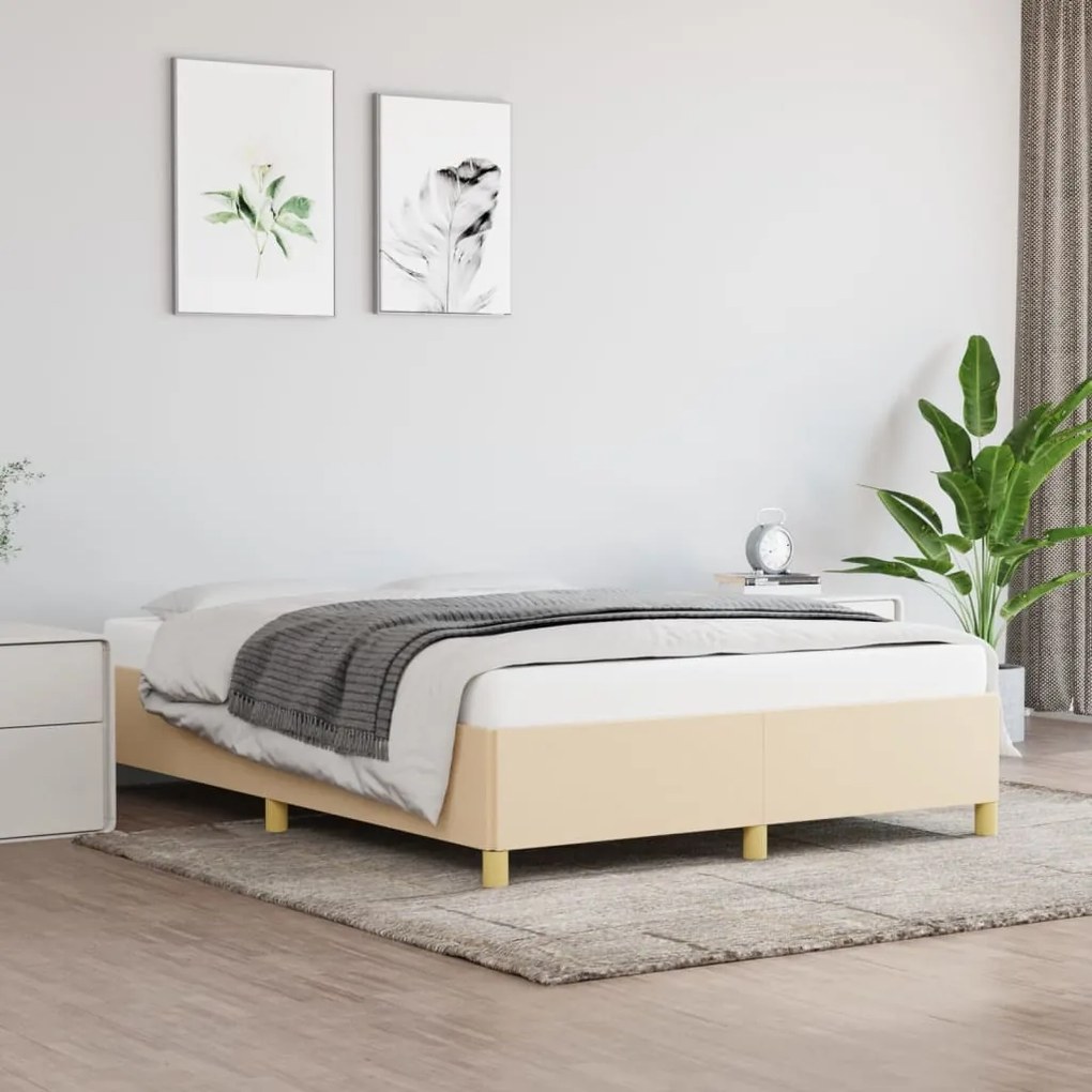 Giroletto Senza Materasso Crema 140x200 Cm İn Tessuto /