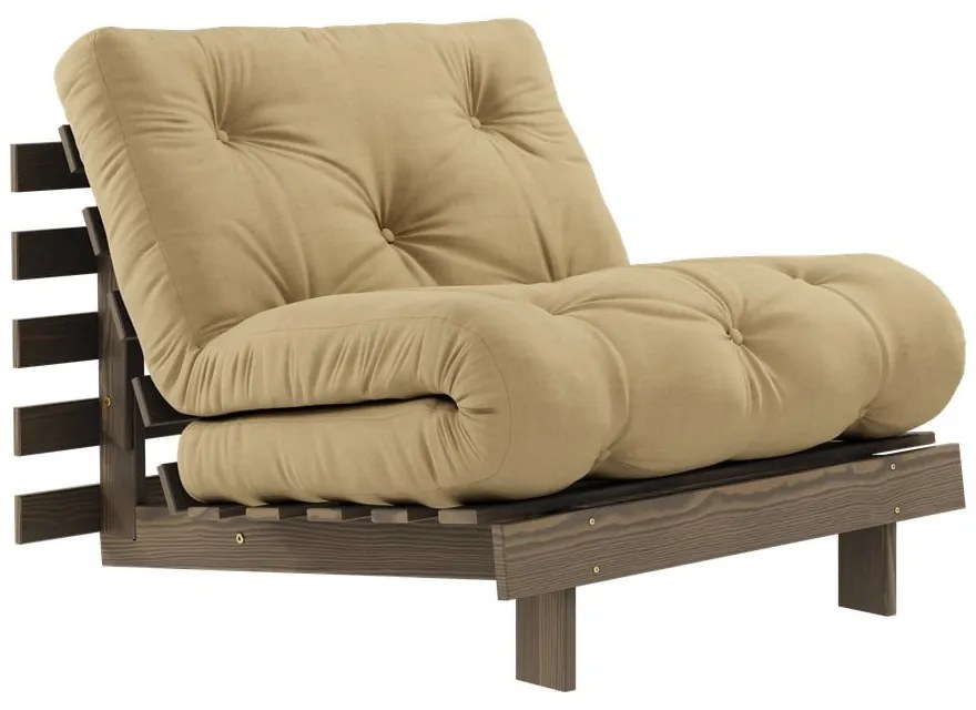 Poltrona in beige e senape Roots - Karup Design