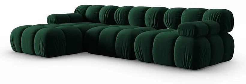 Divano in velluto verde 285 cm Bellis - Micadoni Home