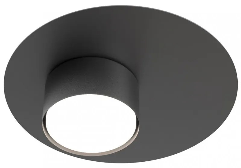 Lampada da soffitto in acciaio BOLX 1 GX53 nera da interno Colore del corpo Nero