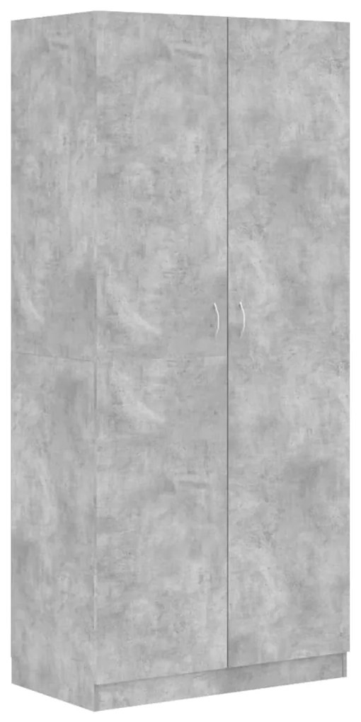 Armadio grigio cemento 90x52x200 cm in truciolato