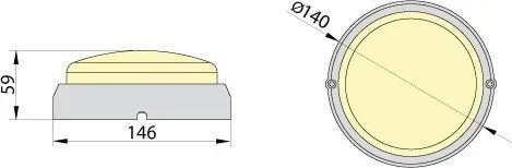 Brilagi - Plafoniera LED industriale SIMA LED/12W/230V IP65 bianco