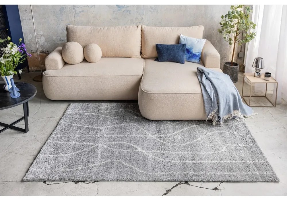 Tappeto grigio 120x180 cm Routa – Universal