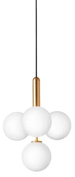 Miira 4 Lampadario Ottone/Bianco Opale - Nuura