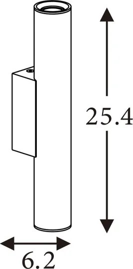 Searchlight 28125LT - Applique da parete BEACON 2xGU10/10W/230V marrone