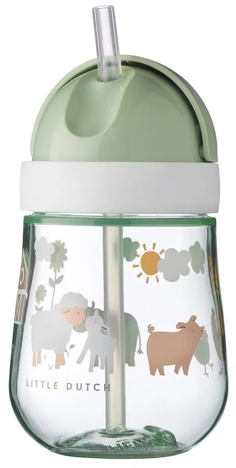 Tazza tritan baby in bianco e verde chiaro 300 ml Little farm - Mepal