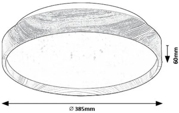 Rabalux 71144 - Plafoniera LED LEANA LED/24W/230V 3000K diametro 38 cm