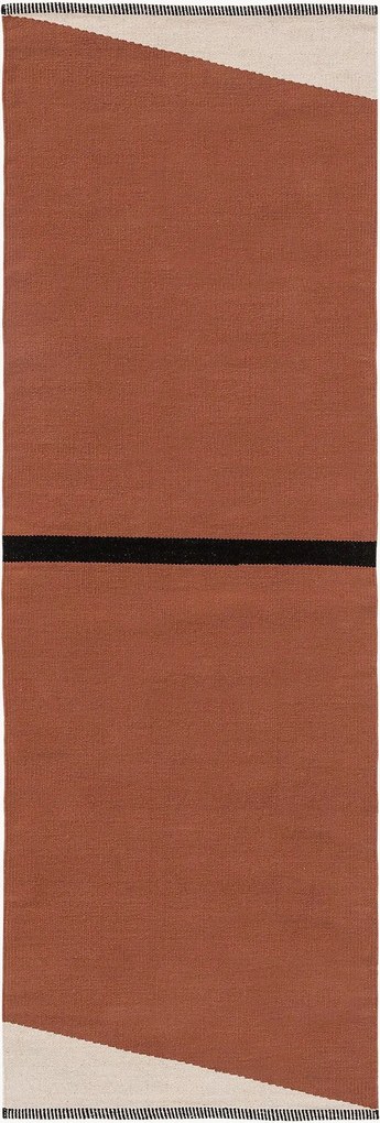 Passatoia in cotone a pelo corto tessuta a mano Lenny