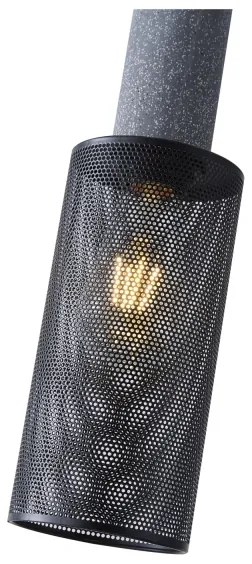 Lampadario a sospensione con filo 1xE27/40W/230V nero