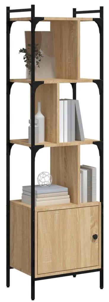 Libreria anta rovere sonoma 44,5x30x154,5 cm legno multistrato