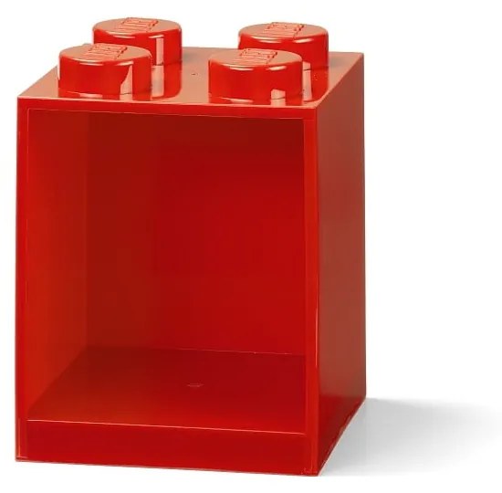 Mensola a muro rossa per bambini Brick 4 - LEGO®