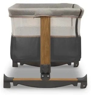 Lionelo - Culla per bambini 3in1 LEONIE grigio/nero