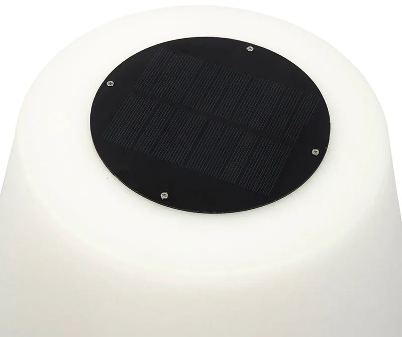 Lampada da terra per esterni moderna nera IP44 con LED solare - Virginia