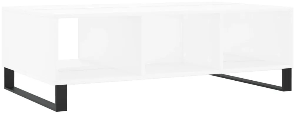 Tavolino da Salotto Bianco 104x60x35 cm in Legno Multistrato