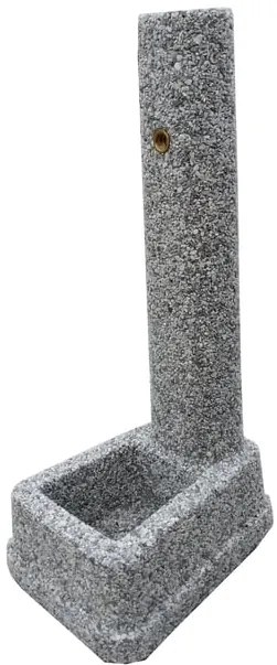 Fontana a colonna in cemento H 75 cm, 28 x 38 cm