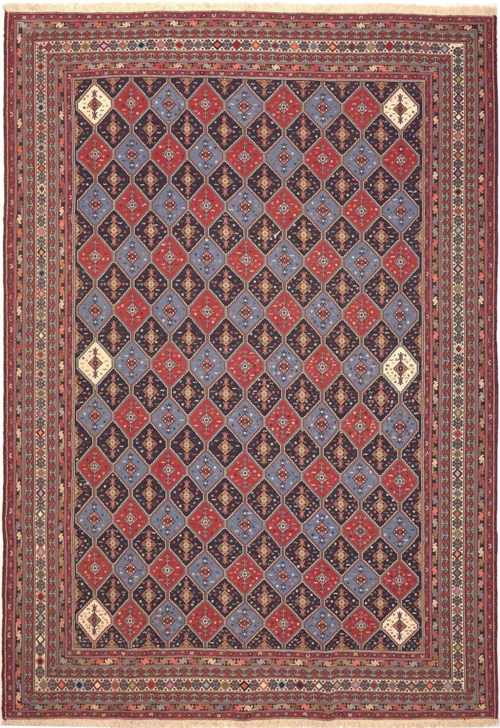 Kilim Tappeto 200x290 (Iran) Tessuto A Mano