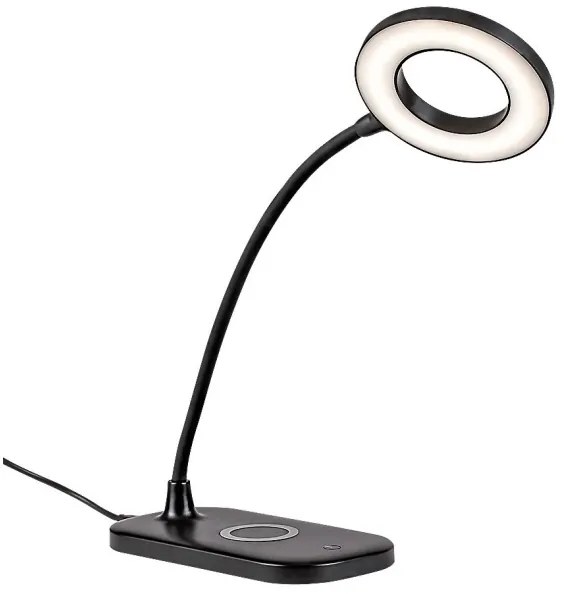 Rabalux 74013 - Lampada da tavolo LED dimmerabile con funzione Touch HARDIN LED/5W/5V nero