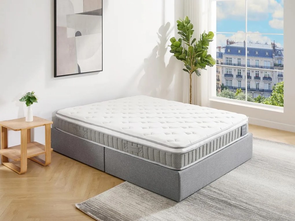 Materasso 180 x 200 cm molle insacchiettate con topper memory foam 21 cm - VITOGO di YSMÉE
