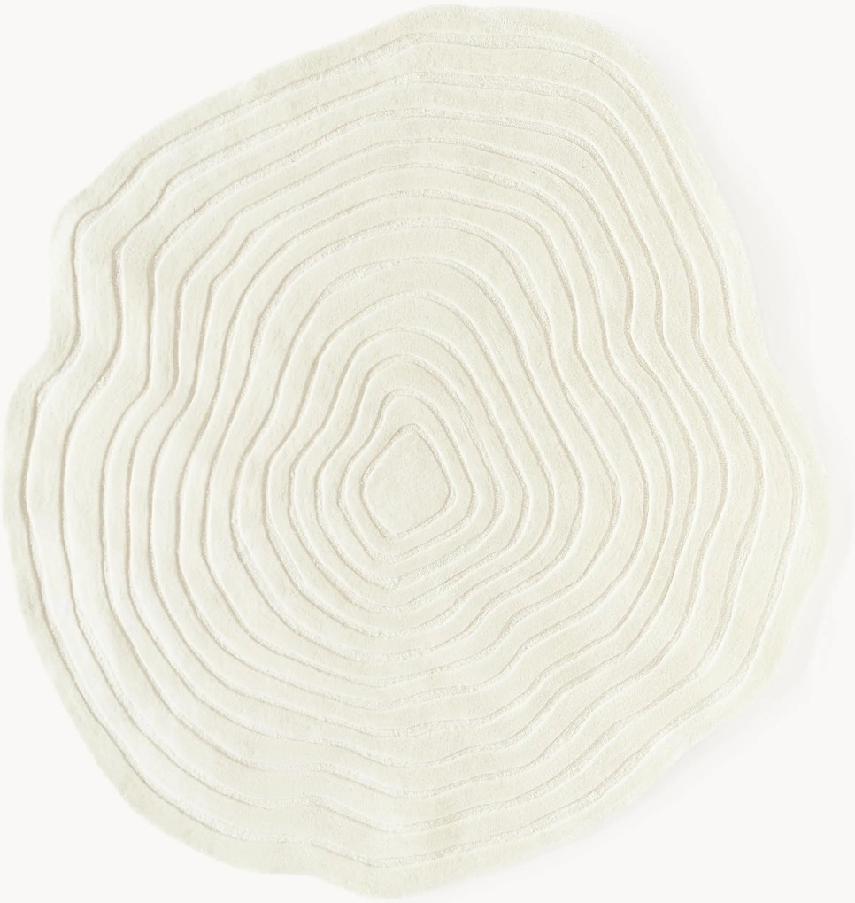 Tappeto in lana fatto a mano dalla forma particolare Niria