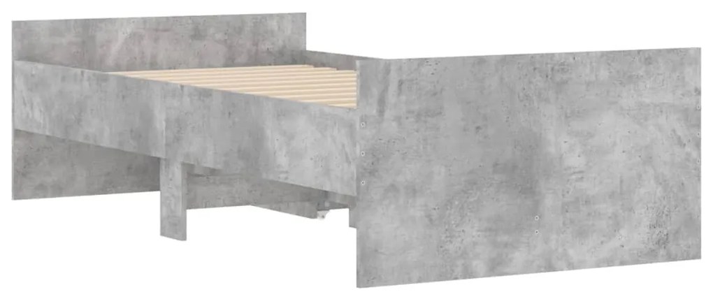 Giroletto con Cassetti Grigio Cemento 100x200 cm