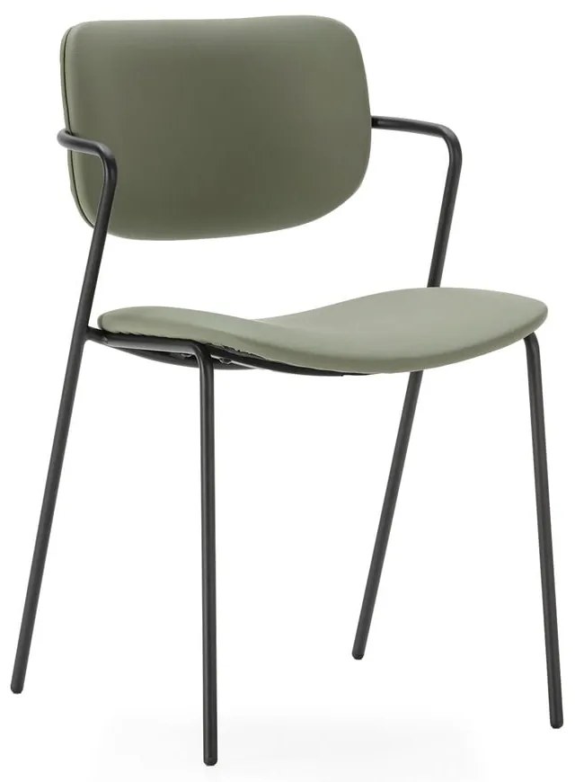 Set di sedie da pranzo kaki 2 pz Maika - Marckeric