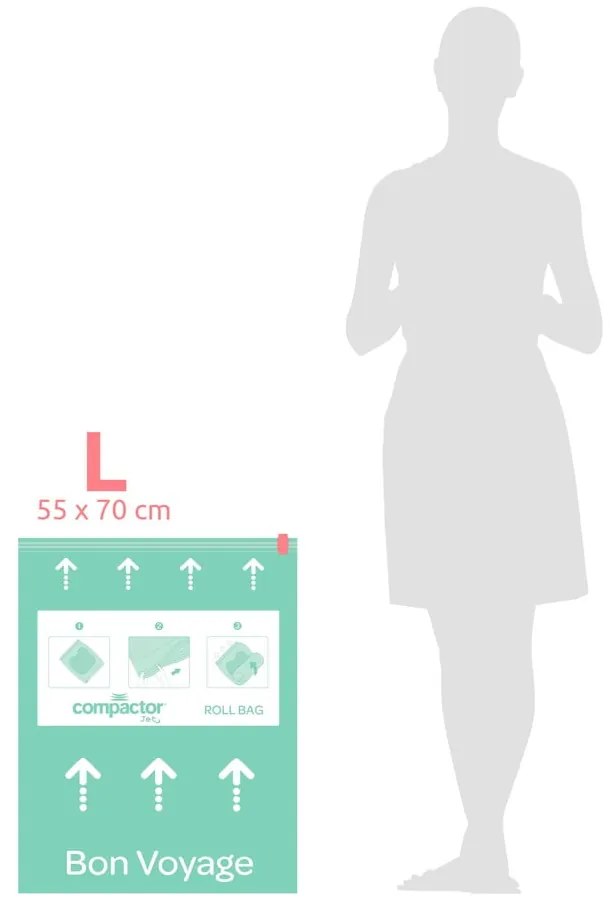 Sacchetti per il vuoto in set da 4 pezzi Roll Up L - Compactor