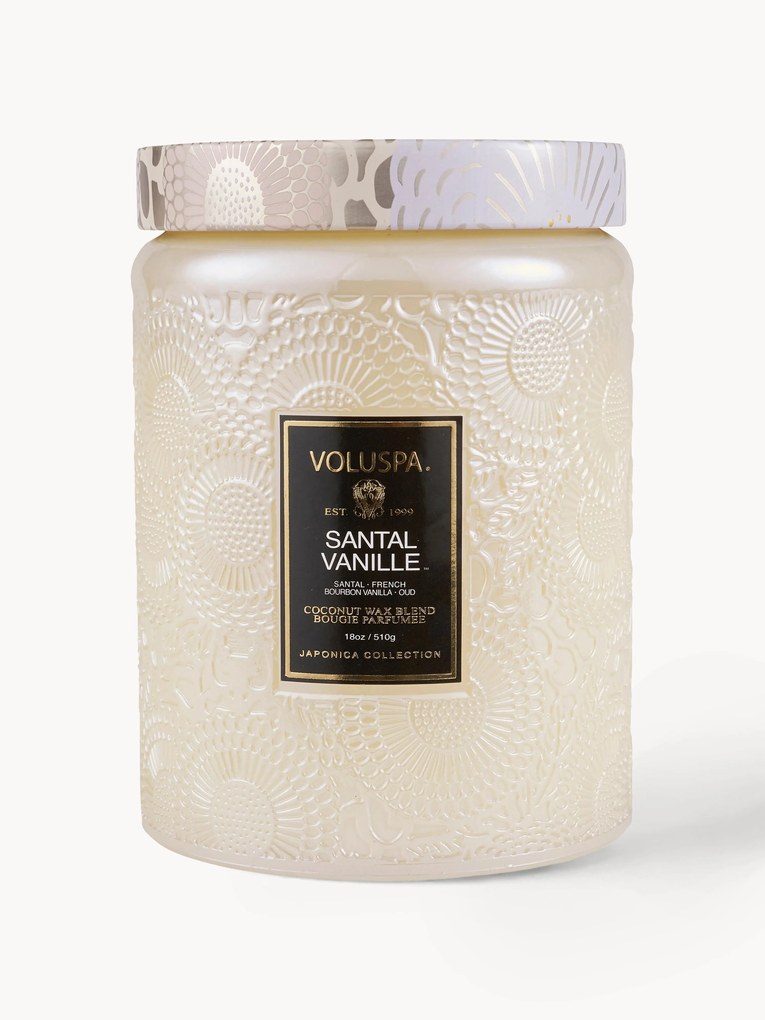 Candela profumata fatta a mano Japonica Collection (Santal, Vaniglia Bourbon e Oud)