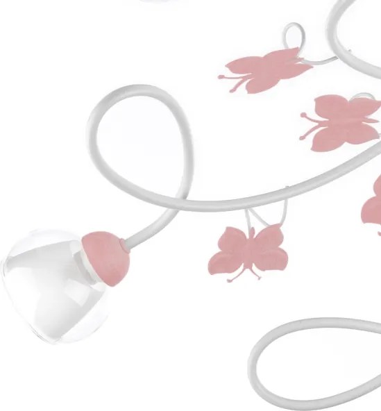 ONLI - Lampadario a plafone per bambini BUTTERFLY 5xE14/6W/230V