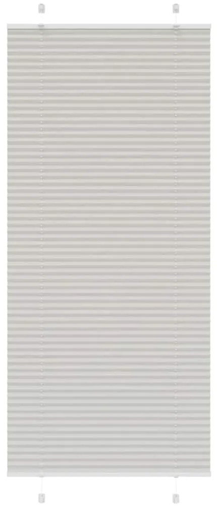 Tenda Plissettata Grigio Chiaro 100x200 Cm Larghezza Tessuto /