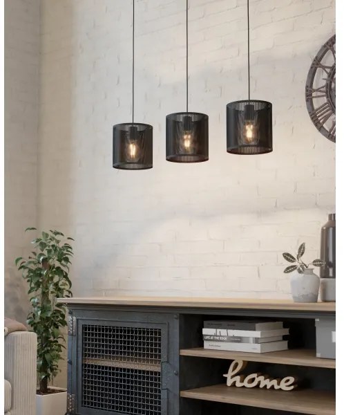 Eglo 43796 - Lampadario a sospensione con filo MANBY 3xE27/40W/230V