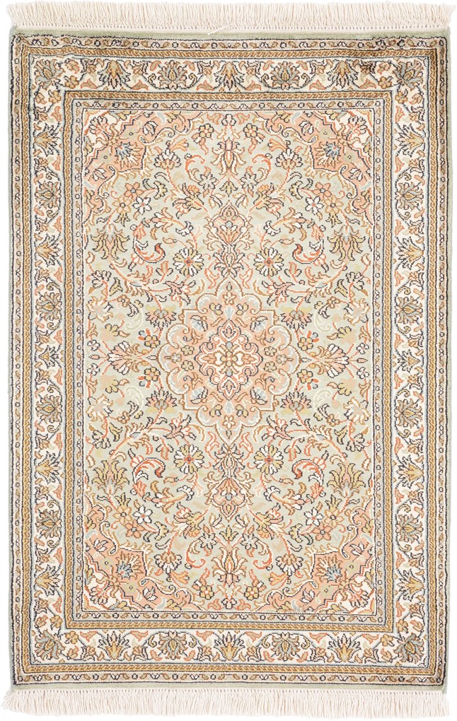 Cashmere Silk Tappeto 100x70 (Indian) Annodato A Mano