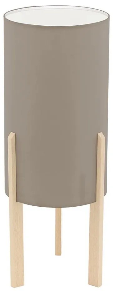 Eglo 97893 - Lampada da tavolo CAMPODINO 1xE27/60W/230V altezza 400mm marrone