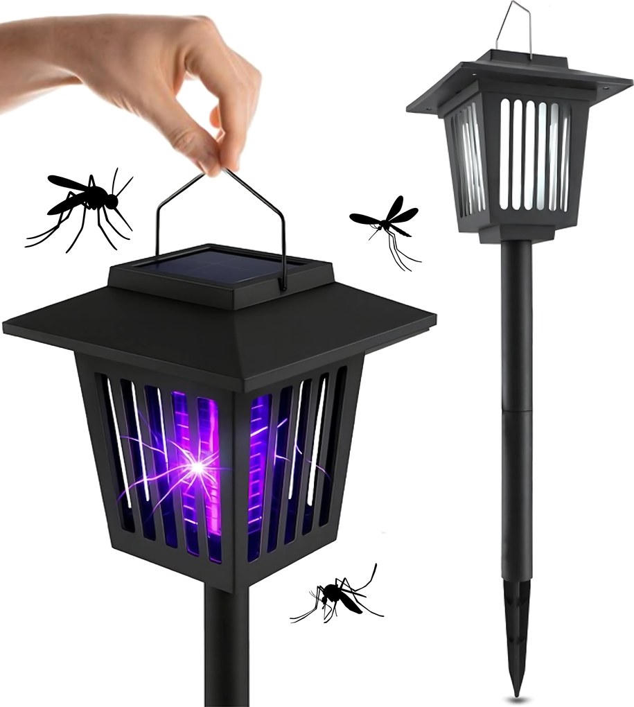 Lampada solare a LED J-22 Black