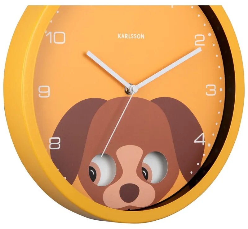 Orologio per bambini ø 31 cm Peekaboo Dog - Karlsson
