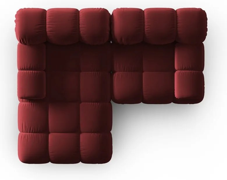 Divano in velluto rosso 191 cm Bellis - Micadoni Home