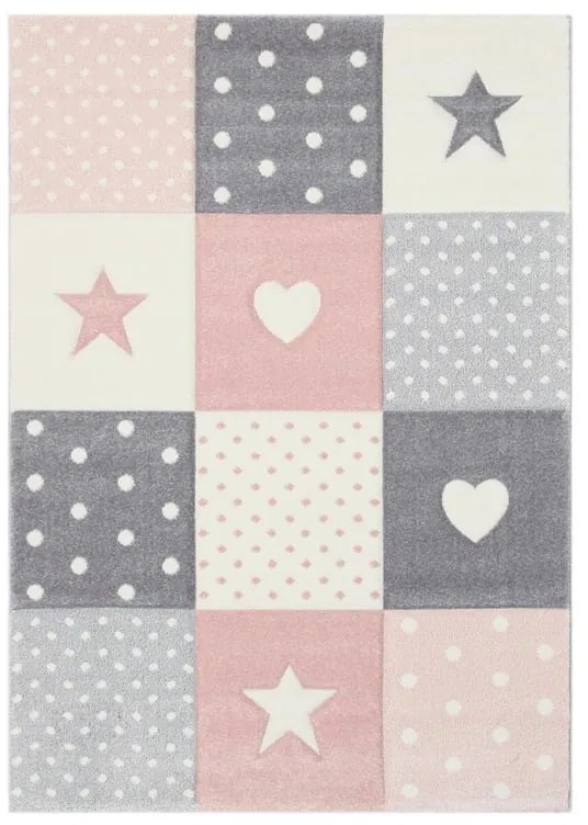 Tappeto Kids premium bambino rosa, L 190 x L 133 cm
