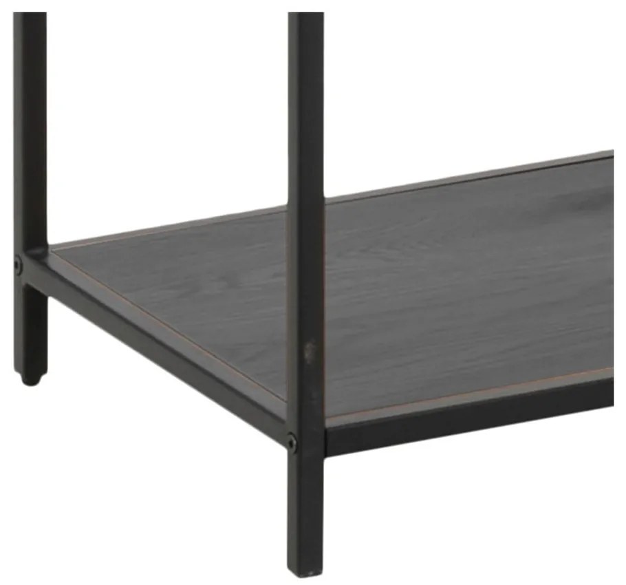 Libreria nera in frassino 114x185 cm Seaford - Actona