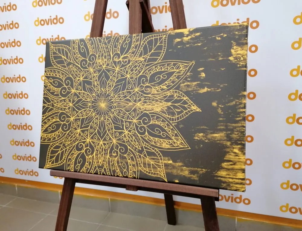 Quadro su tela – Texture Mandala