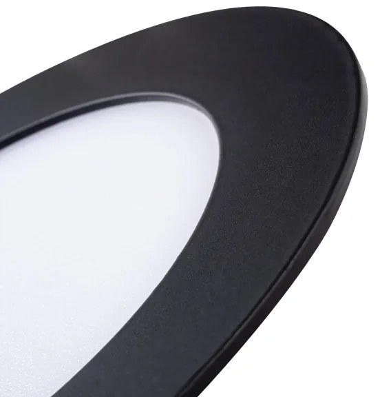 Kanlux 33562 - Faretto LED da incasso per bagno ROUNDA LED/6W/230V IP44 nero