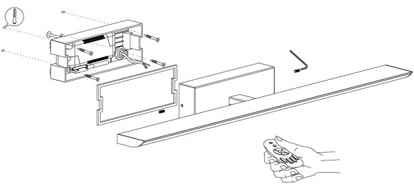 Eglo 98451 - Illuminazione per bagno dimmerabile RGB a LED/15,6W/230V IP44 + telecomando