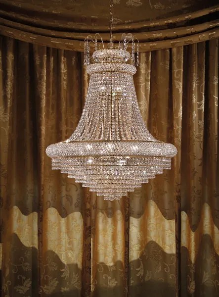 Lampadario 12 luci - 570/12  Luxury Crystal - Arredoluce Oro 24 kt