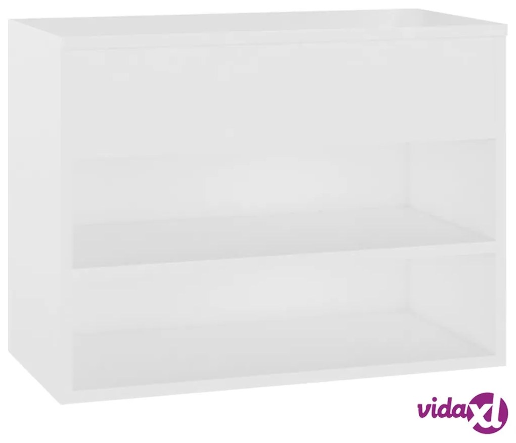 vidaXL Panca Portascarpe Bianca 60x30x45cm in Truciolato