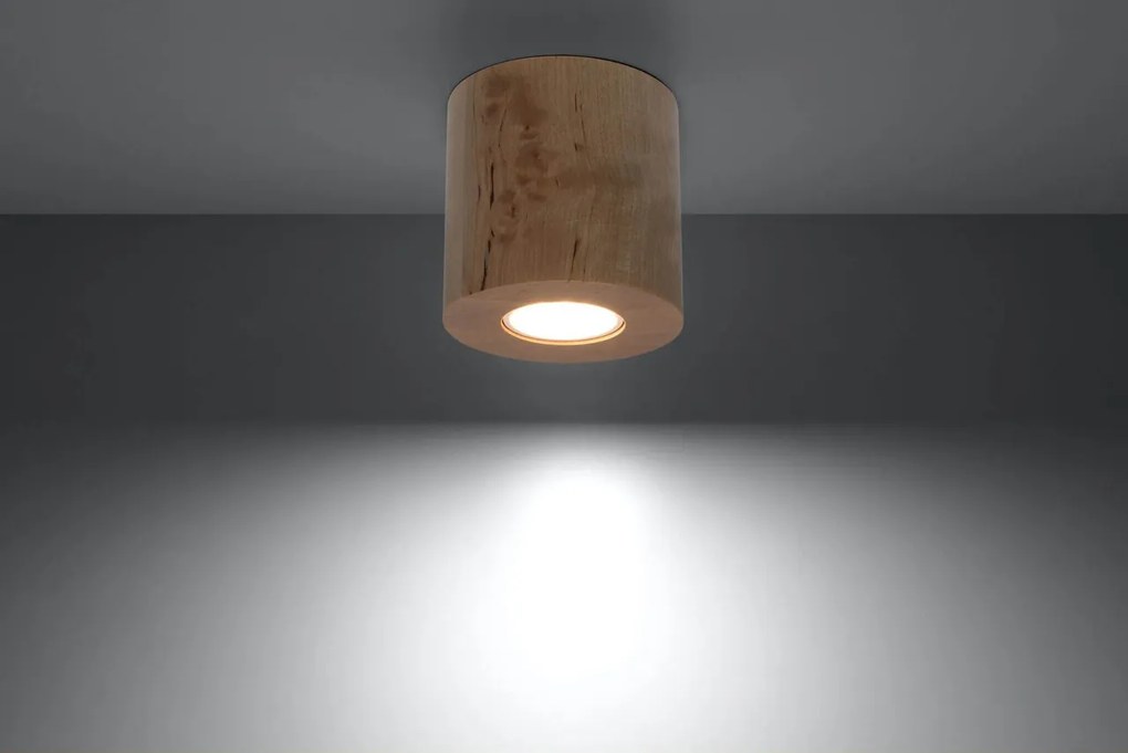 Plafoniera ORBIS Natural Wood da soffitto